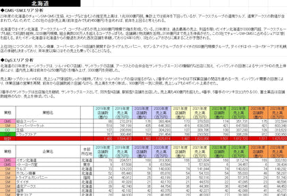 小売業都道府県別勢力図2025【Excel版】GMS・SM基本版+DgS