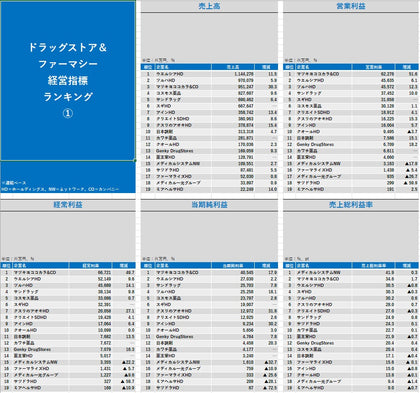 ドラッグストアスーパーデータ2024Excel版